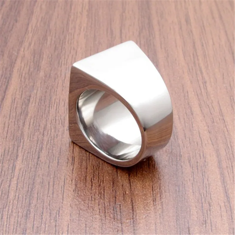 European and American stainless steel men's fashion MOB English letters titanium steel personality ring wholesale