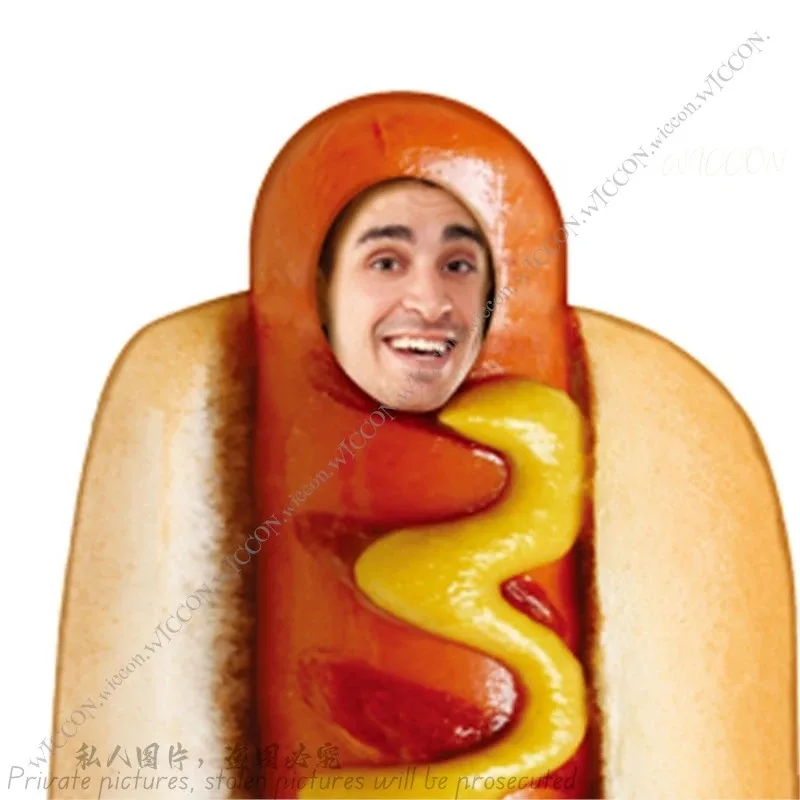 

Костюмы мексиканского фестиваля хот-догов, комбинезон для взрослых и детей, сценические костюмы, костюм хот-дога, маскарадный костюм для косплея