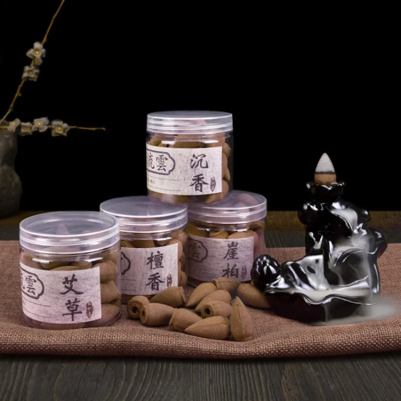 

Natural Backflow Incense Natural Tower Incense Bullet/Sandalwood Agarwood Cypress Mugwort/indoor Backflow Incense insence