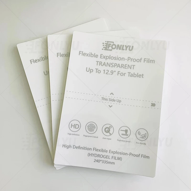 20pc Hydrogel Film For iPad pro 11 10.5 9.7 12.9 10.2 Tablets Up To 13 inches Front Screen Protector Cutting Machine Film Fonlyu