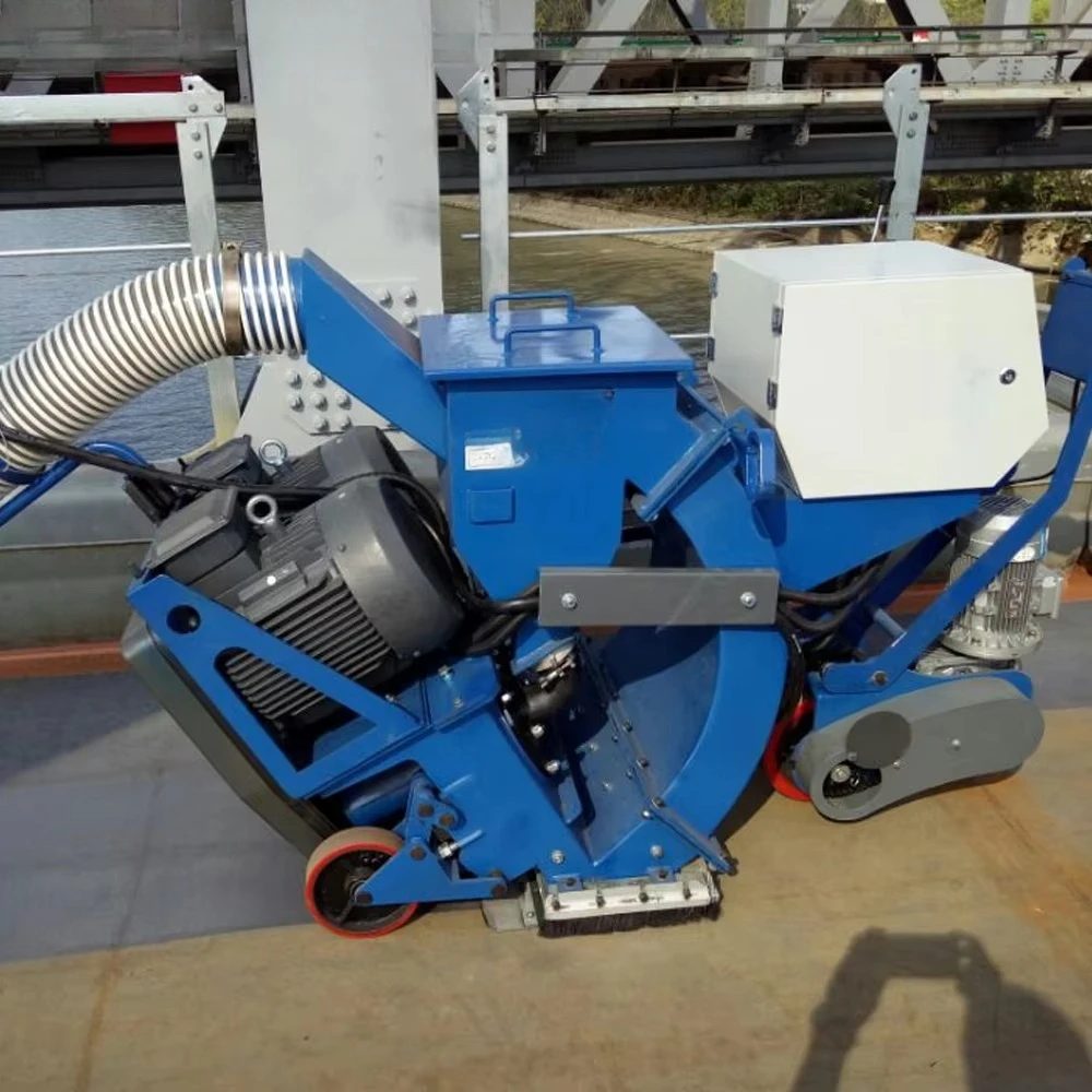 Heavy Duty Industrial 550mm Hand Push Shot Blasting Equipment For Metal Plate Surface Preparation And Rust Removal Cleaner Tool