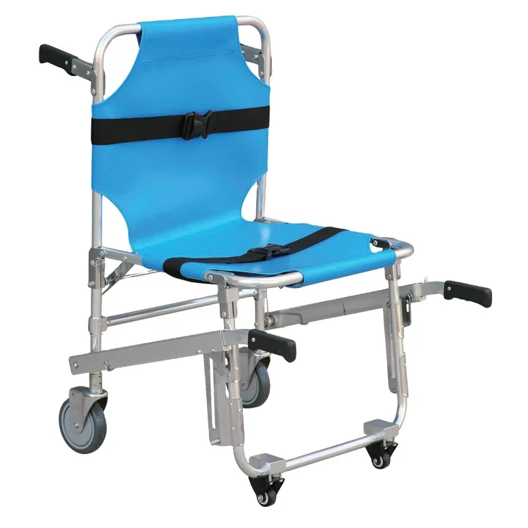 EU-ST512 Aluminum Alloy Foldaway Emergency Up And Down Stair Chair Stretcher with four wheels