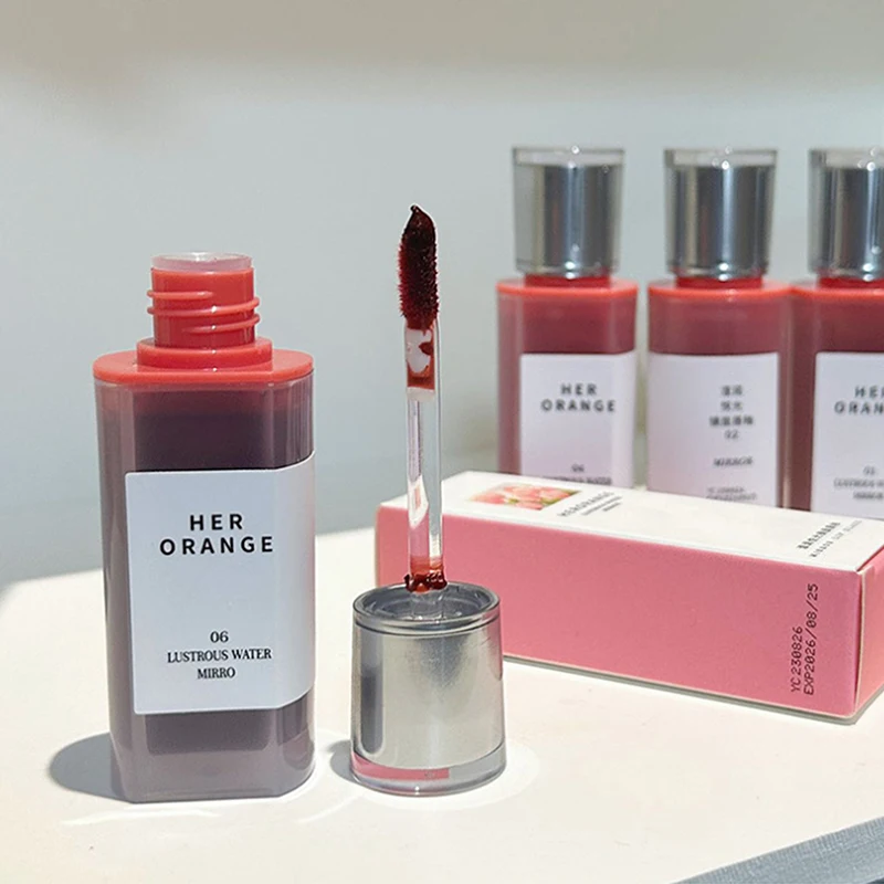 Lacca per labbra HERORANGE Crystal Gloss, idratazione a lunga durata, ingredienti non appiccicosi con lucentezza effetto vetro