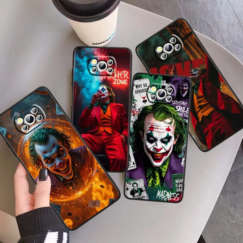

J-Joker Art Cool Popular For Xiaomi Mi Poco F3 F4 F5 F6 X3 X4 X5 X6 X7 M3 M4 M5s M5 M6 GT Pro 5G Black Cover Phone Case
