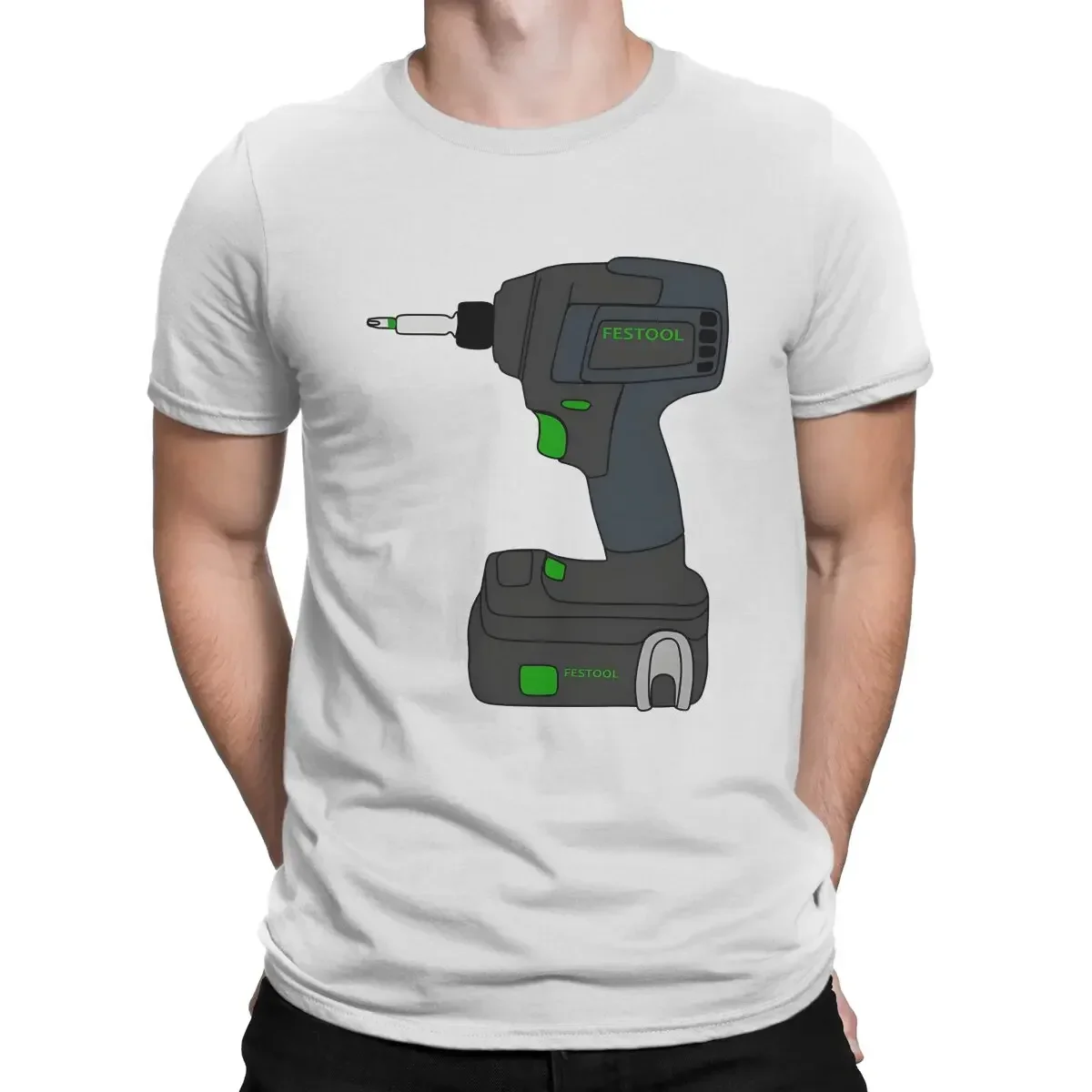 Festool Men's TShirt Festool Cordless Impact Drill Distinctive T Shirt Harajuku Sweatshirts New Trend