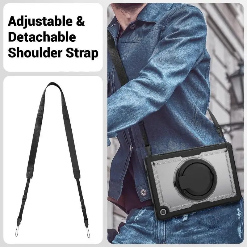 Y1UB TPU Case for Tab A9 8.7inch 2023 with 360 Degree Rotatable Stand Multi Viewing Angles Soft Lightweight Case Protectors