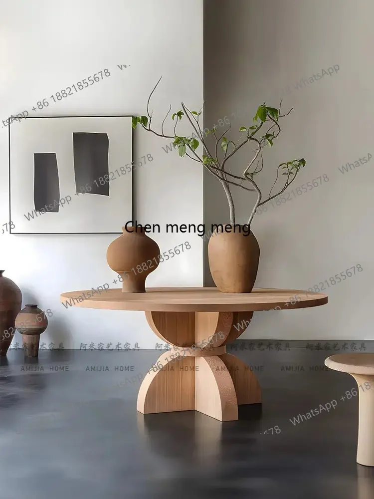 

Отличные скидки! Французский ретро-стол для столовой круглой формы, создающий ощущение тишины, особо необычный круглый стол, переговорный стол.