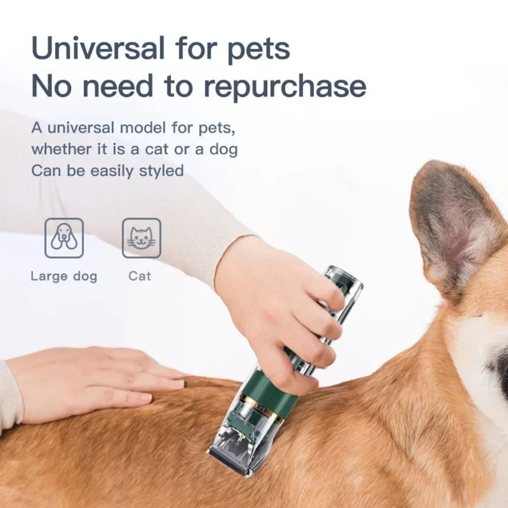 สัตว์เลี้ยงไฟฟ้าผมClipperสุนัขความงามPet Grooming Clipperเครื่องโกนหนวดTrimmersชุดกันน้ําอุปกรณ์ทําความสะอาดสําหรับสุนัขแมว