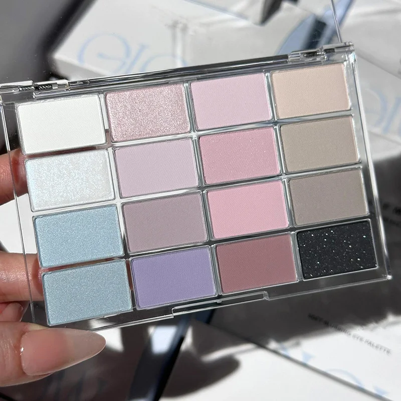16-Colors Eyeshadow Palette - Matte & Shimmer Finishes,Nude & Earth Tones Long-Lasting Powder Pearlescent Eye Makeup Look