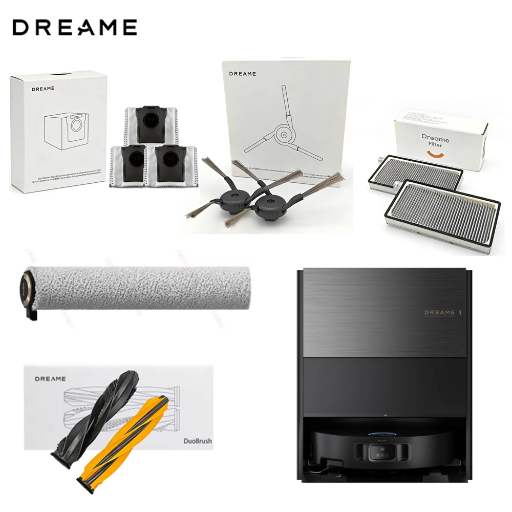 

Original Dreame Aqua 10 Ultra Roller/Aqua10 Roller Accessories DuoBrush,Side Brush,Filter,Track Mop,Dust Bag RLR61CE/RLR81 Spare