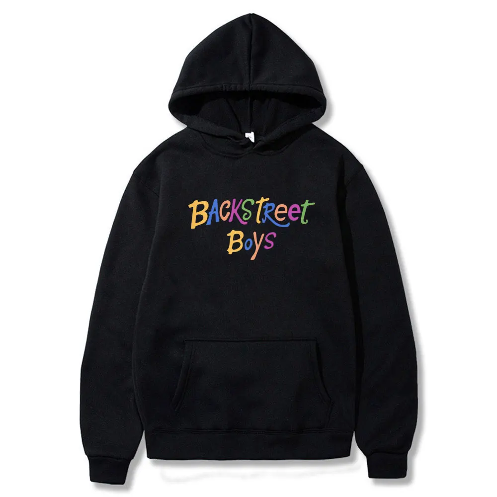 Felpa con cappuccio grafica per ragazzi Backstreet Boy Band Bsb Group Pop Music Pullover felpa con cappuccio in cotone oversize moda uomo