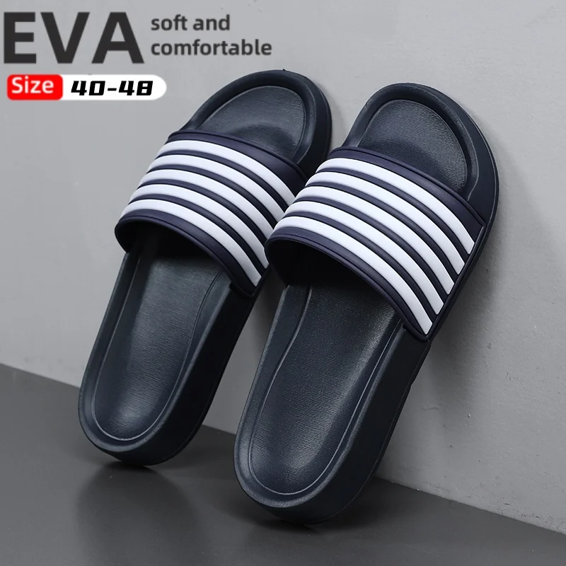 

Fashion summer men's slippers EVA soft and comfortable non-slip slippers indoor and outdoor beach light plus size men's shoes 48