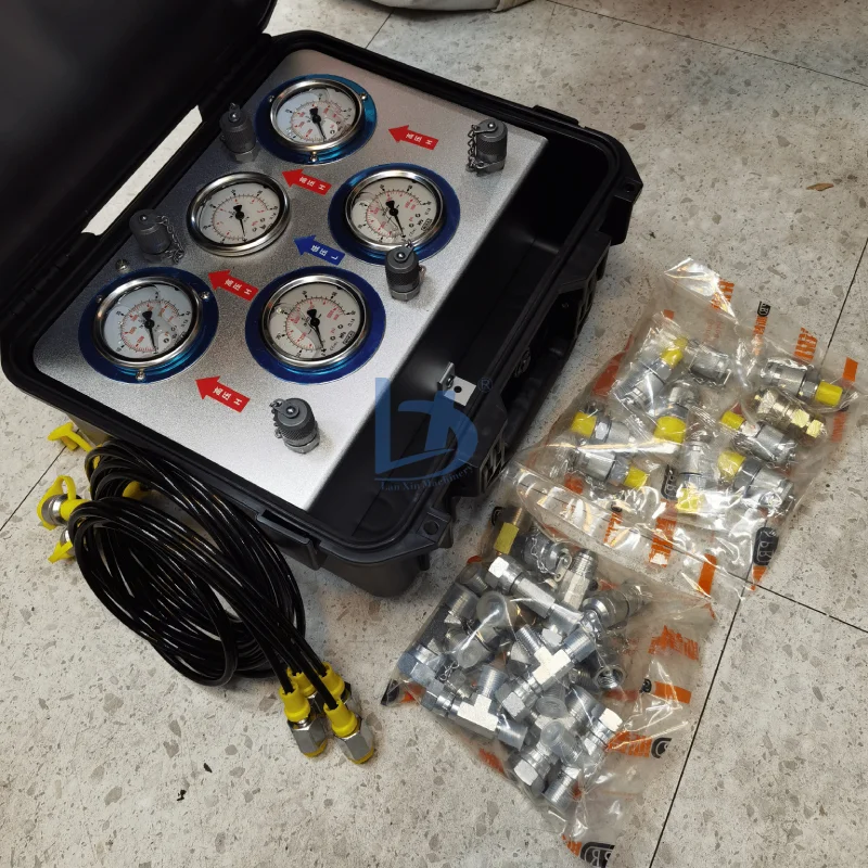 Joinlink General MerchandisePressure Testing Kit 5 test Hose 5 Pressure Gauge 11 test Joint 13 Tee Joint