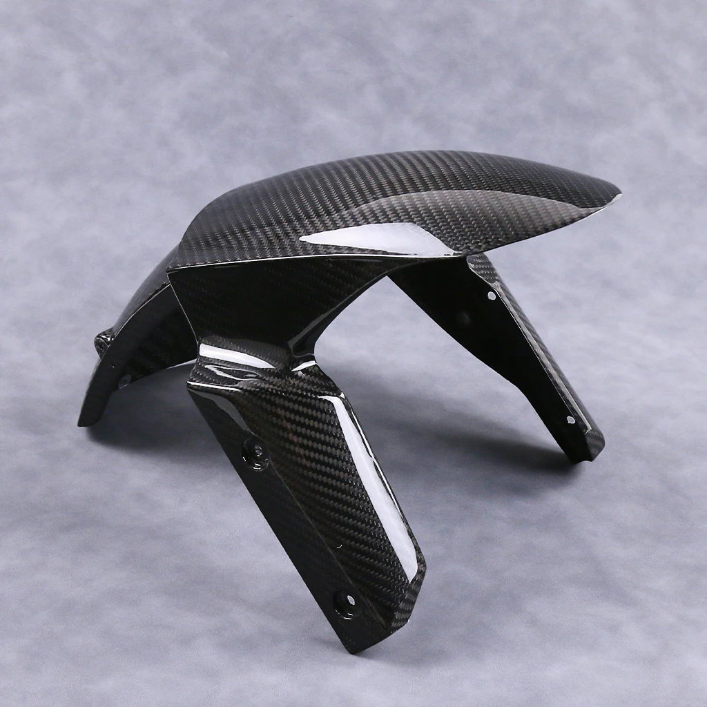 For Kawasaki ninja ZX-6R 2014-2024+ 100% pure 3K Carbon Fiber Motorcycle Modification Accessory Front Fender Front Fender