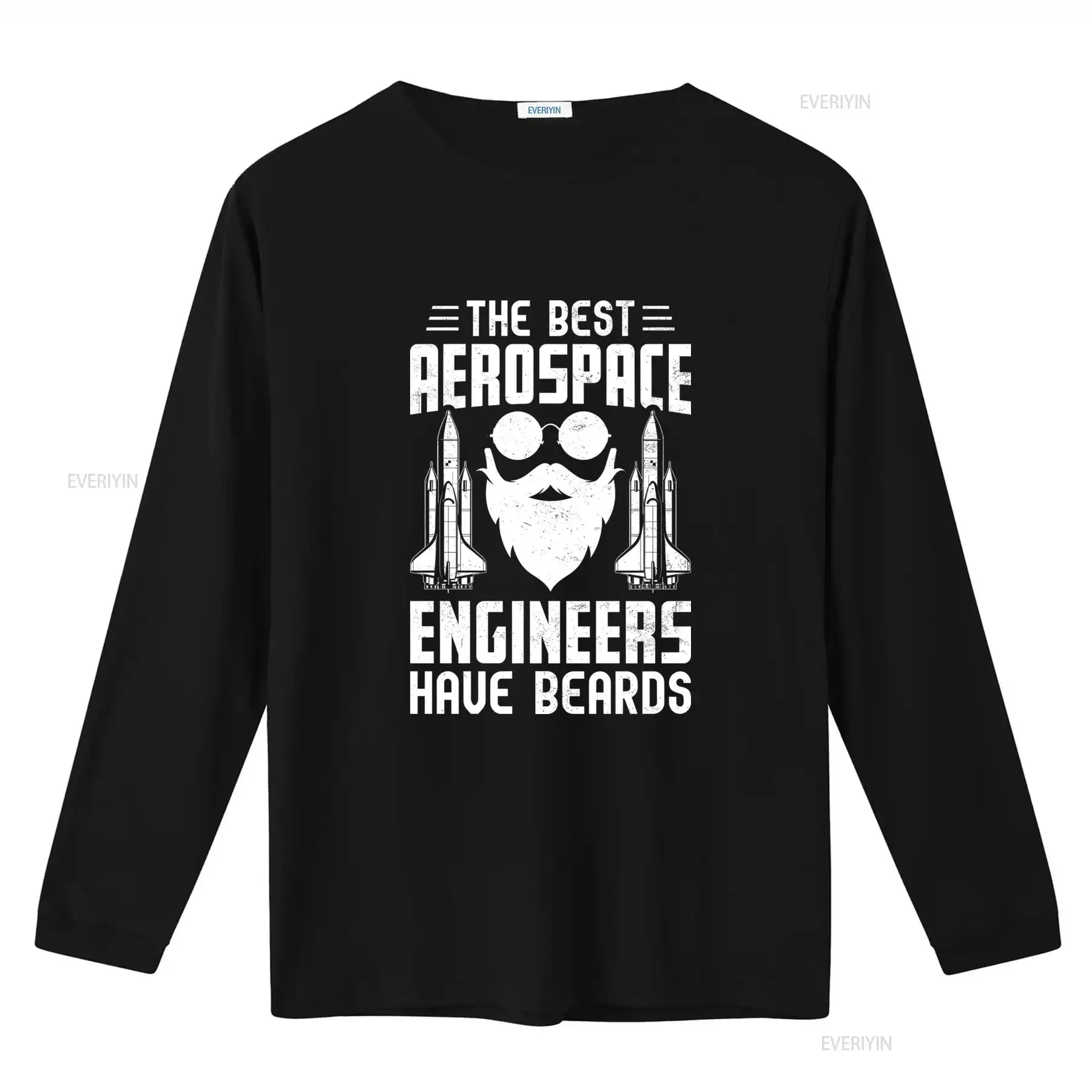 The Best Aerospace Engineers Have Beards Print  T Shirt vintage Washed Breathable fashion Stylish homme Top For Everyday Wear
