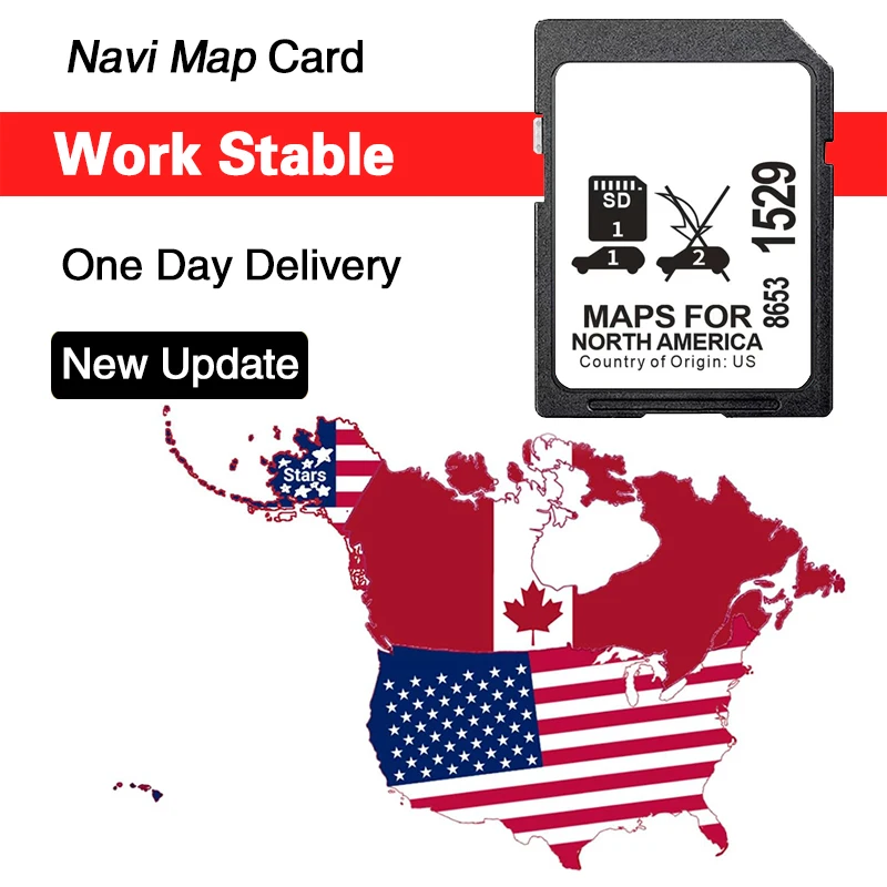 Sat Nav for Buick/Cadillac/Chevrolet/GMC Car Navigation GPS 32GB SD Card Update 2023 North America USA/CAN/MEX map GM 8653-1529