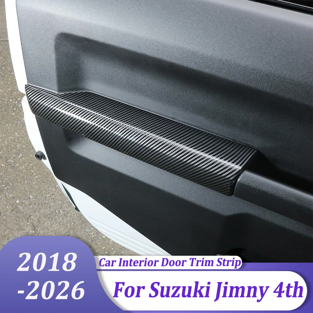 Interior Side Door Handle Trim Cover Door Panel Decorative Molding Line Car Styling Accessories For Suzuki Jimny 4th 2018-2026