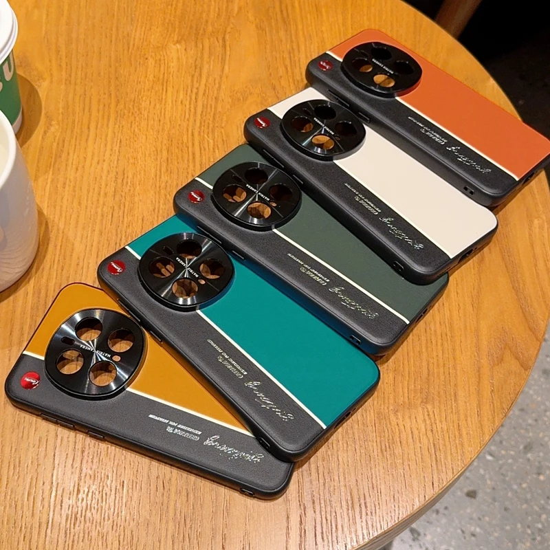 

Shockproof Leather Matte Case For Honor Magic 7 Pro Honor Magic6 Pro, Fluorescence Line Precise Camera Protection Cover Funda