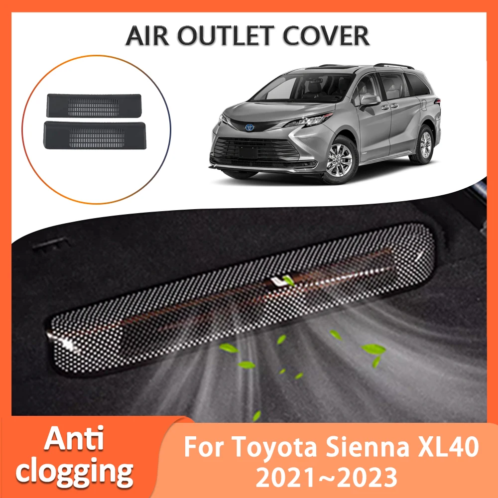 Under Seat Air Outlet Cover For Toyota Sienna XL40 2021 2022 2023 Anti-clogging Conditioner Vent Protection Car Auto Accessories