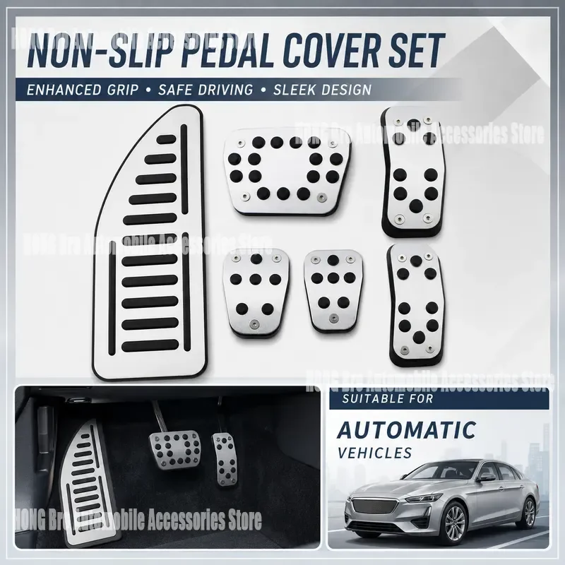 For Ford Fiesta Aluminum Alloy Accelerator Pedal Manual Automatic Transmission Non Standard Foot Rest Car Interior