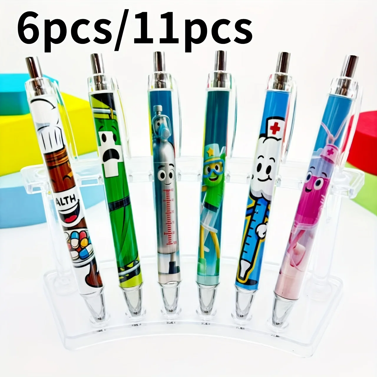 

6 шт./11 шт., креативные медицинские шариковые ручки, шариковые ручки с медицинскими тематиками, сезонные ручки для письма для студентов и учителей