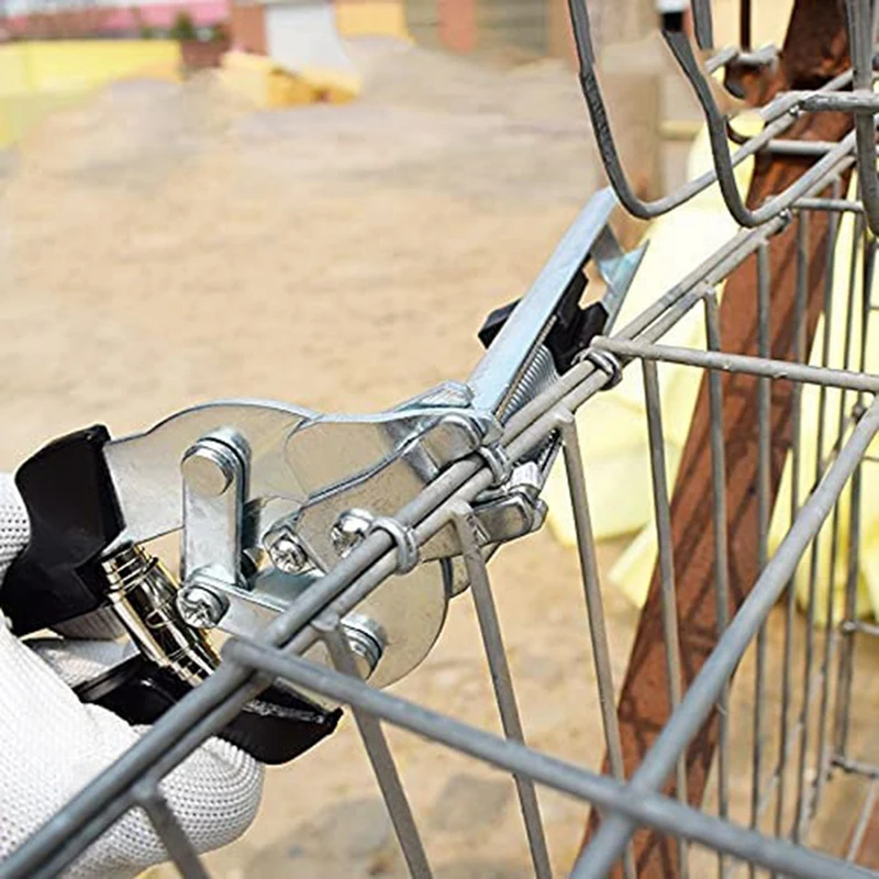 Набор плоскогубцев для гвоздей ABXF-Type M Hog с 2400 шт. зажимами M для крепления забора, установки обивки, клетки для животных, желтый