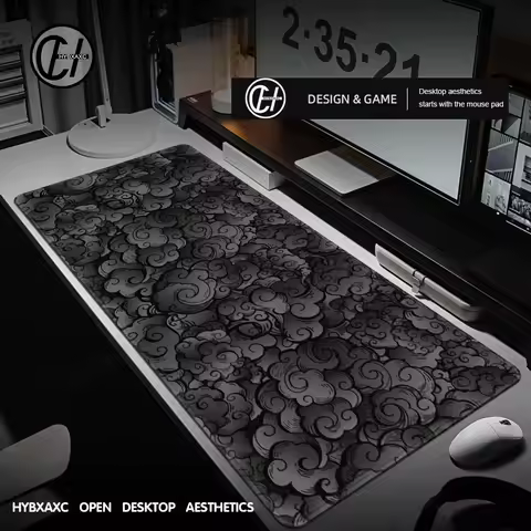 Japan Color Deskmat Clouds Gaming Mousepad Black Carpet Large Laptop Kawaii Computer Offices Mouse Pad Playmat Mouse Mats