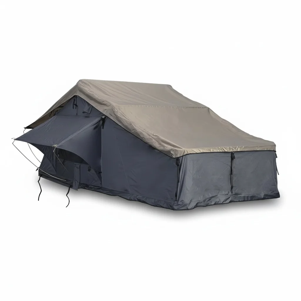 Car Roof Tent, 160x310x130cm 600D Oxford Softshell Rooftop Tent with 5cm Mattress, 4-Season Waterproof Camping Tent for Outdoors