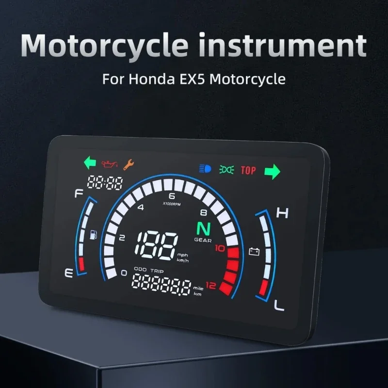 Motorcycle Digital Speedometer Compatible For EX5 Dream/EX5 Ipowed Odometer Dashboard Level Gauge Speed