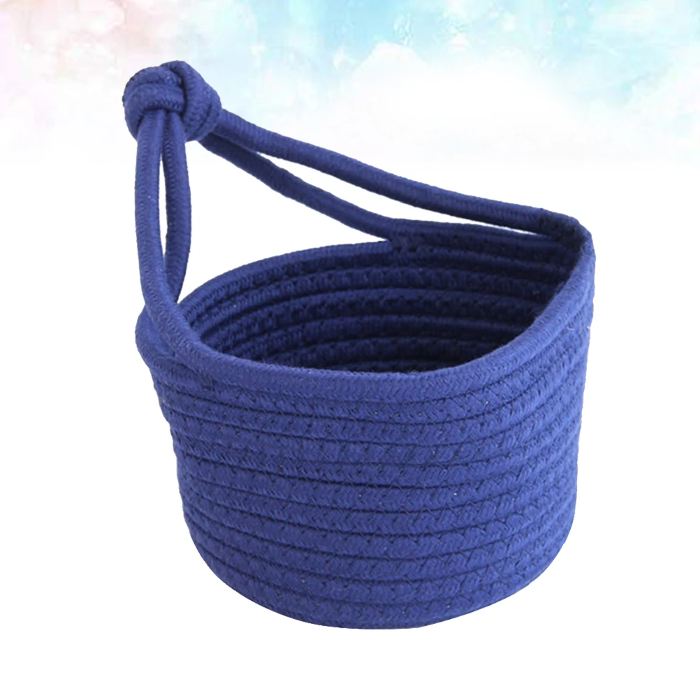

Cotton Rope Storage Basket Toy Clothing ganizer Home Accessories Round Container Pet Sundries Basket Garden Supplies