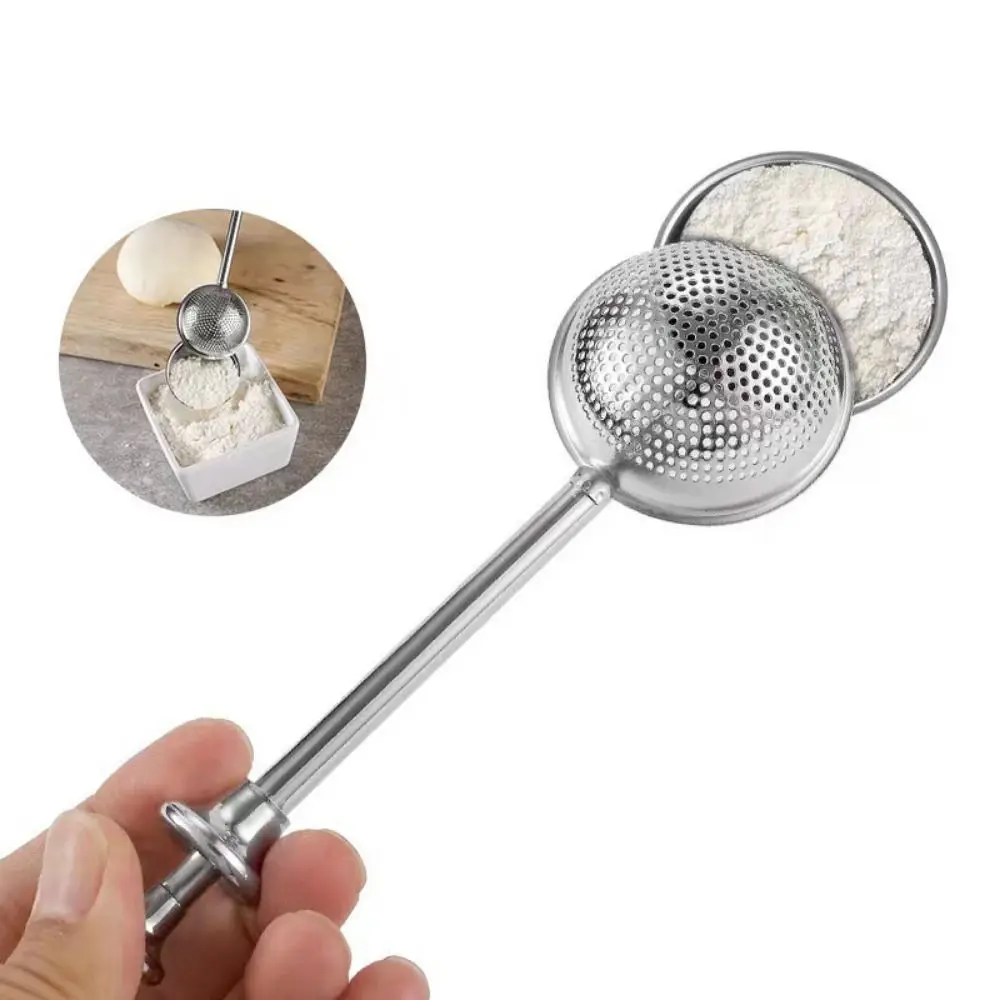 Powder Flour Baking Tools Dusting Flour Wand Powdered Sugar Shaker Duster With Lid Sugar Powder Duster Spice Sifters