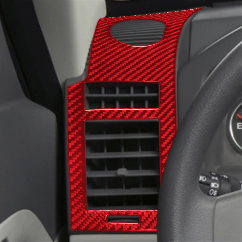 For Jeep Liberty 2008 2009 2010 2011 2012 Accessories Car Interior Carbon Fiber Trim Protective Sticker Red view 4