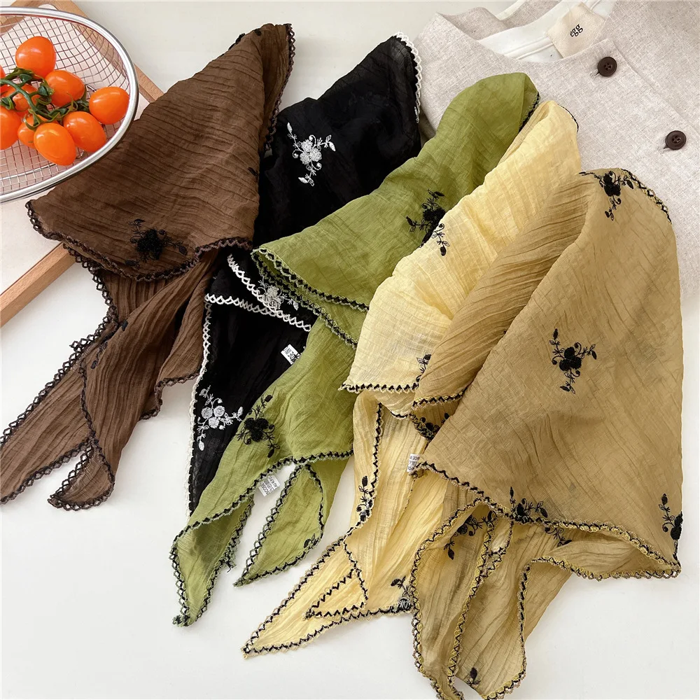 

60*60*100cm Triangle Scarf Headband Neckerchief Hairscarf Accessories Bandanas Shawl Wrap