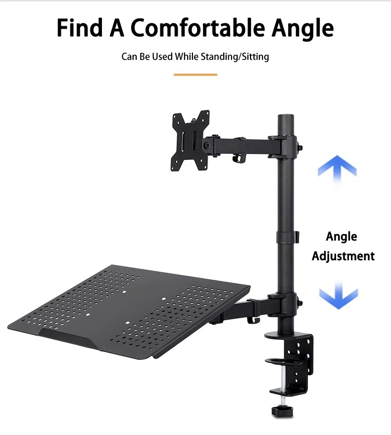 Desktop Computer Support mechanical Mount Stand For 12\