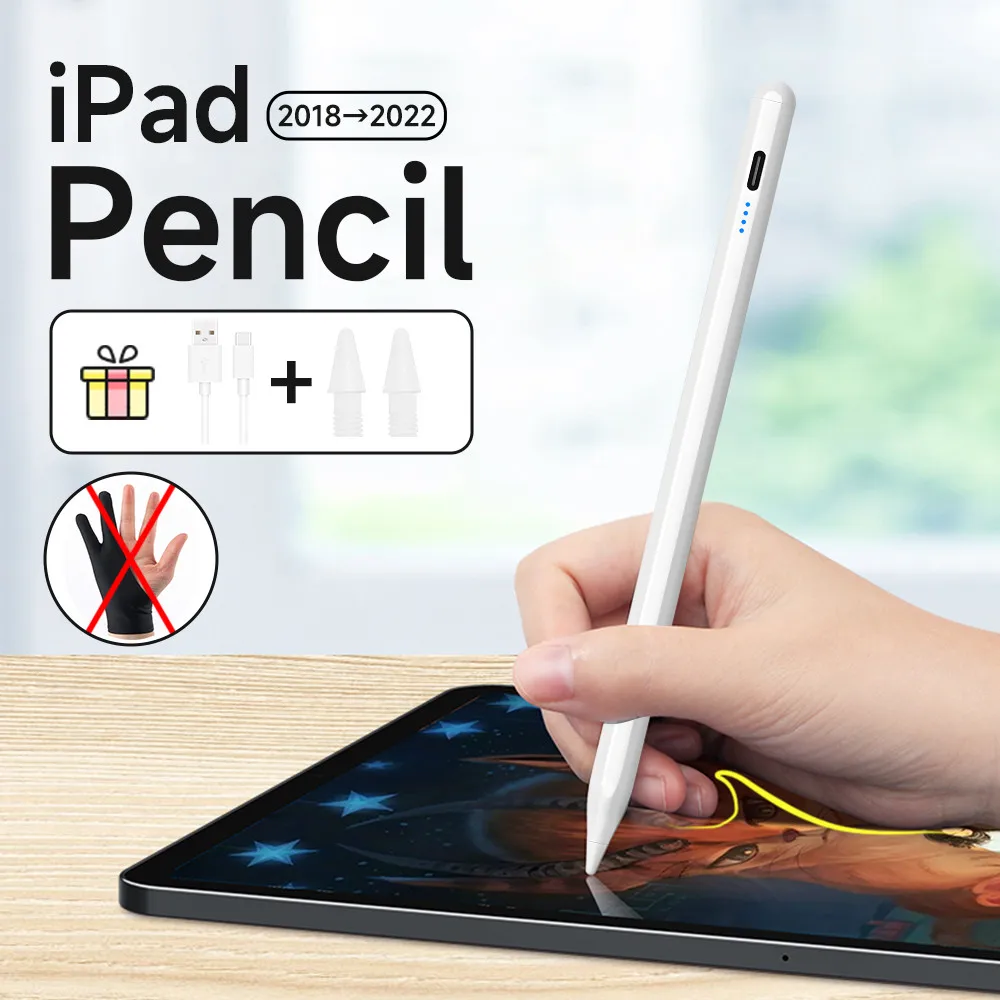 For Apple Pencil iPad Pencil Stylus Palm Rejection Only Works On Versions Of The Ipad From 2018 Onwards 애플펜슬 Air Mini Pro Pen