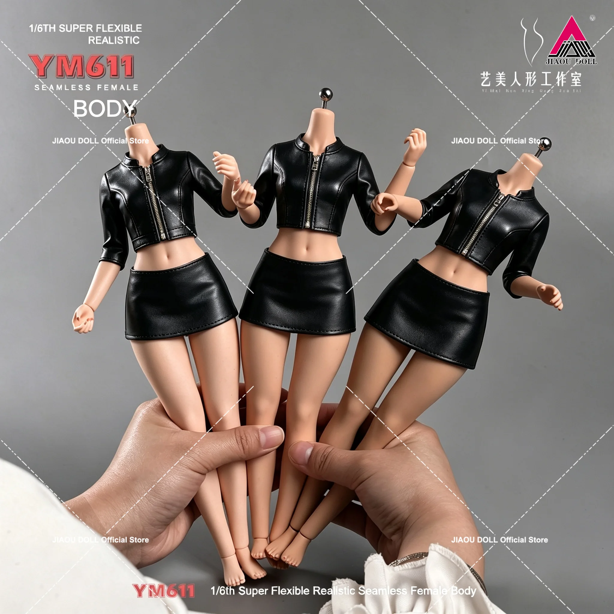 Makeup ver. 1/6 Scale YM611 Female Seamless Body Plump Big Breast Wide Buttock 12'' Soldier Action Figure Body