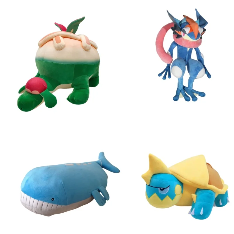 Pokemon Stuffed Toys Wailord Drednaw Greninja Appletun Soft Anime Stuffed Animal Toys Pocket Monster Doll Birthday Gift Kids Toy