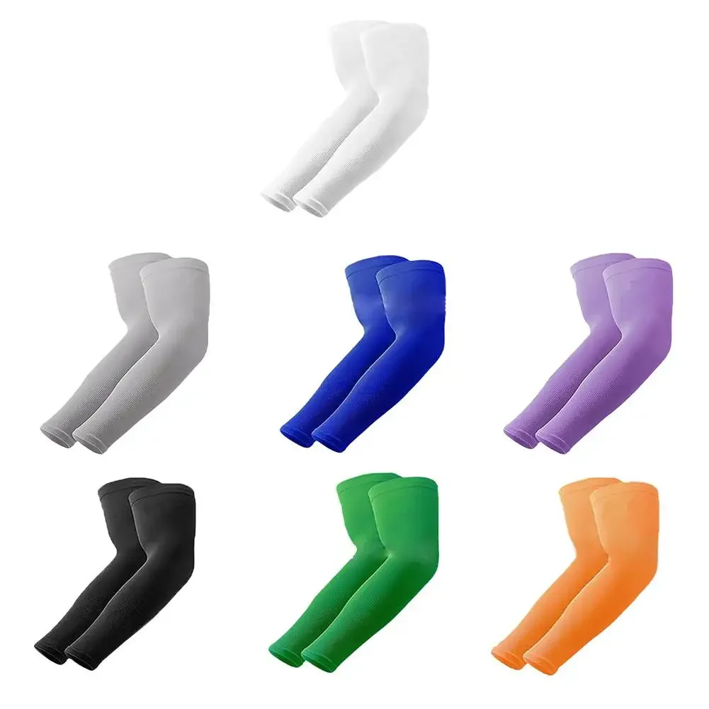 AliExpress Cycling Arm Sleeves Ice Silk UV Protection Riding Arm Covers Breathable Quick-Dry Bicycle Arm Sleeves Women Men Cooling Sleeves
