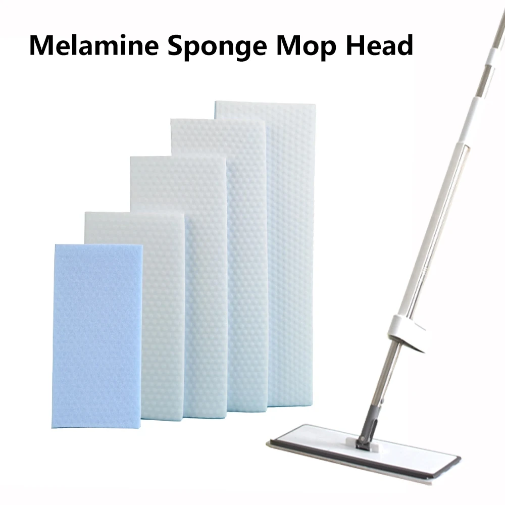 2pcs/bag Replacement Melamine Sponge Mop Head Household Easy Dry Adsorption Dust Deep Grove Design Super Water Absorption Sponge