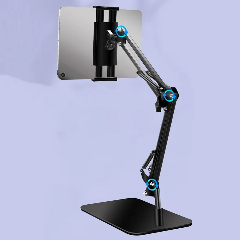 Adjustable Desk Tablet Stand Holder for IPad Pro Air Mini Samsung Galaxy Tab Foldable Aluminum Alloy Stand for Office Home Use
