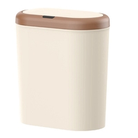 ABBO-New Automatic Sensor Trash Can Touchless Smart Bin Kitchen Bathroom Waterproof Bucket Garbage With Lid Home Wastebasket