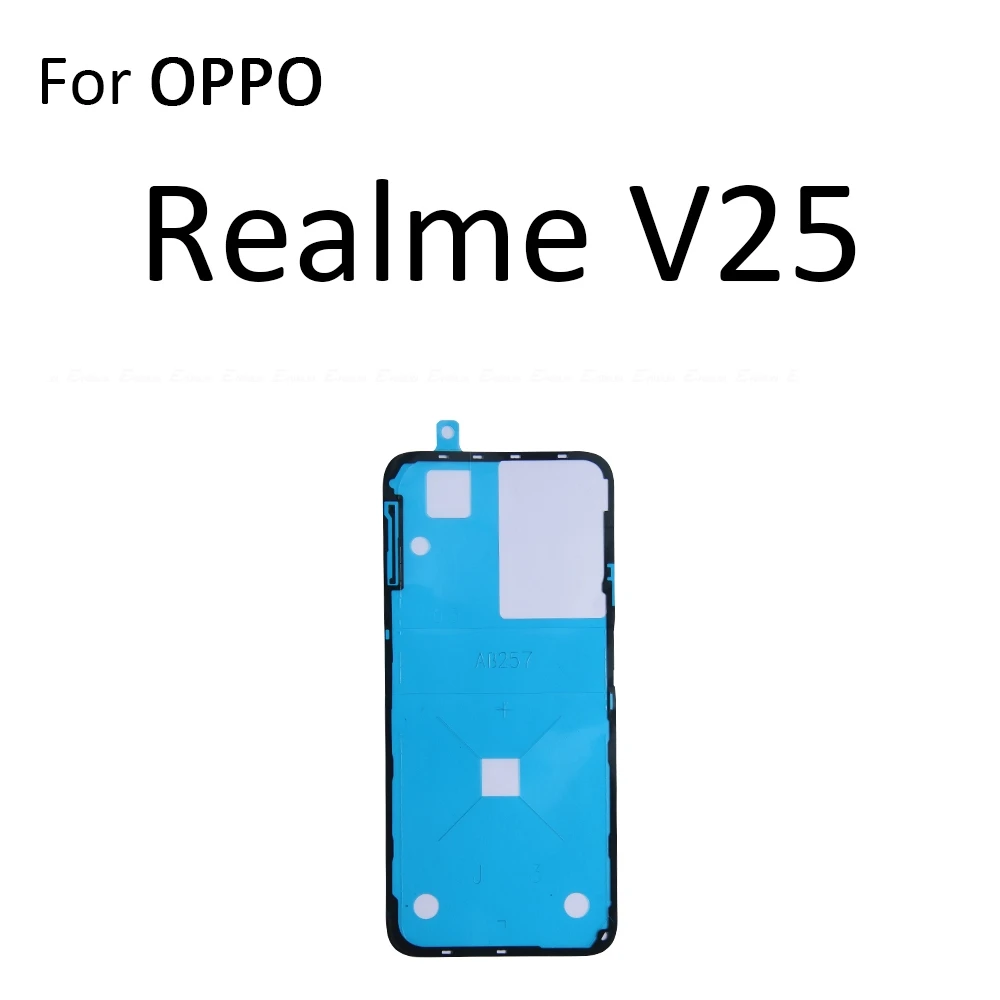 الملصق الخلفي غطاء البطارية الخلفي لاصق الباب الخلفي شريط لاصق ل ممن لهم Realme V11 V11s V13 V15 V20 V23 V23i V25 V5 V50 V50s 5G