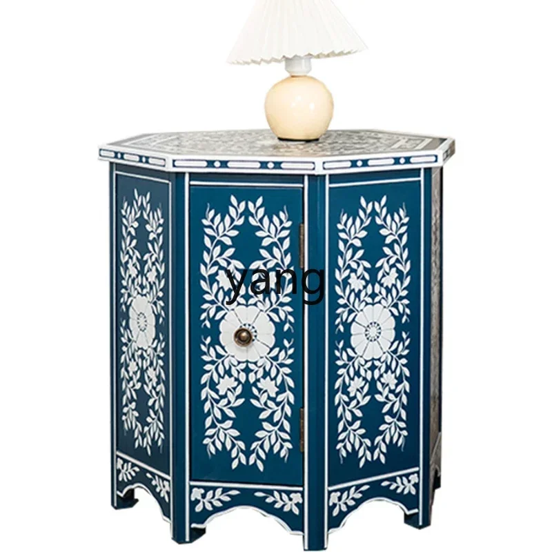 LTT medieval living room corner sofa retro store decoration table negotiation phone corner cabinet