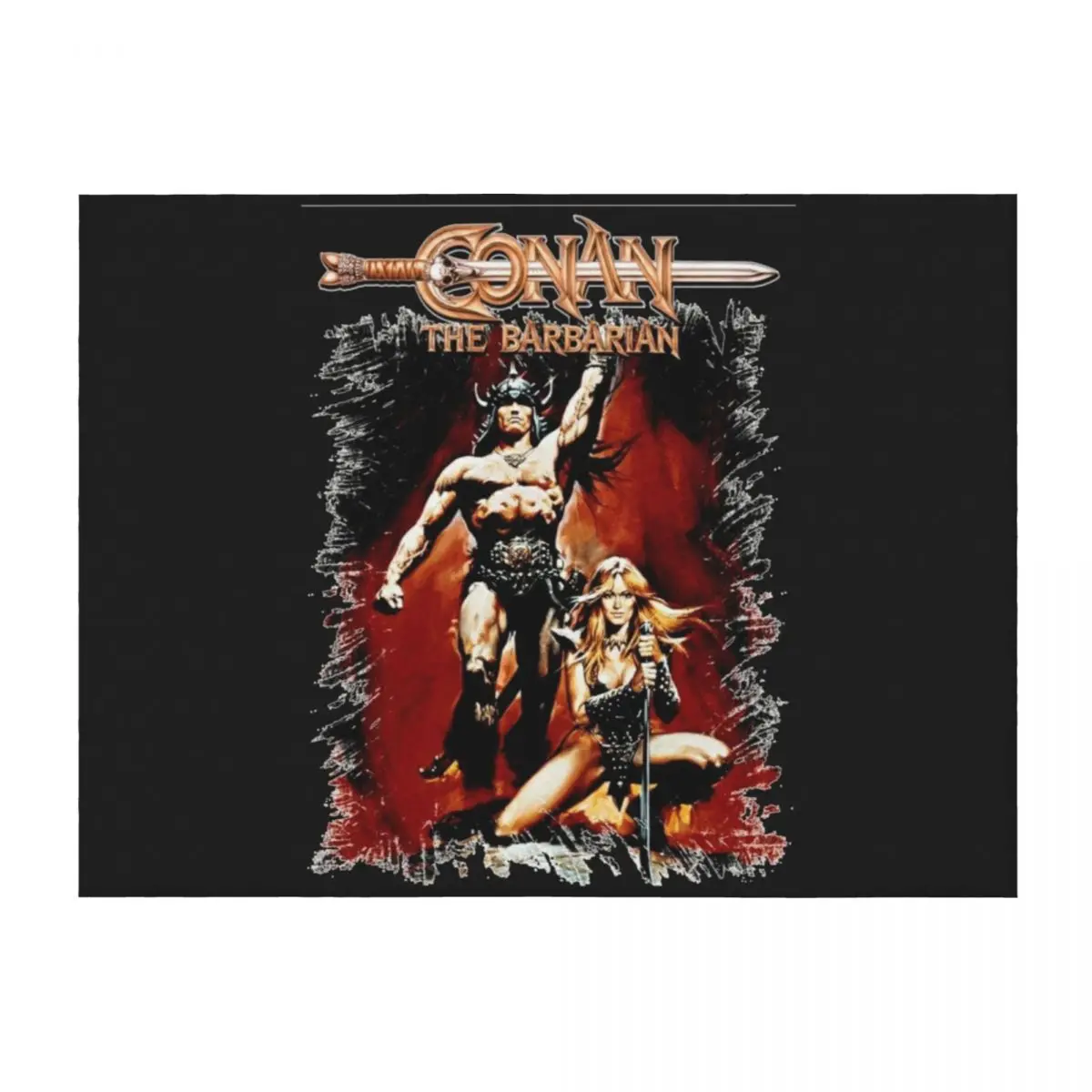 

Conan He Barbarian Essential Funny Throw Blanket Beautifuls Bed Multi-Purpose Blankets For Bed Blankets