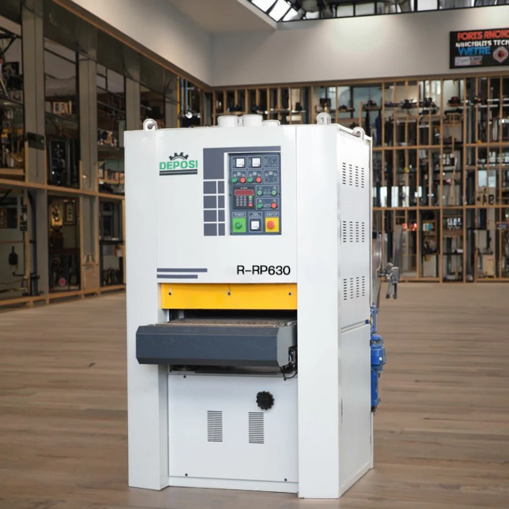 Máquina de madera de carga automática para carpintería, lijadora de tambor, lijadora de paneles de suelo de madera