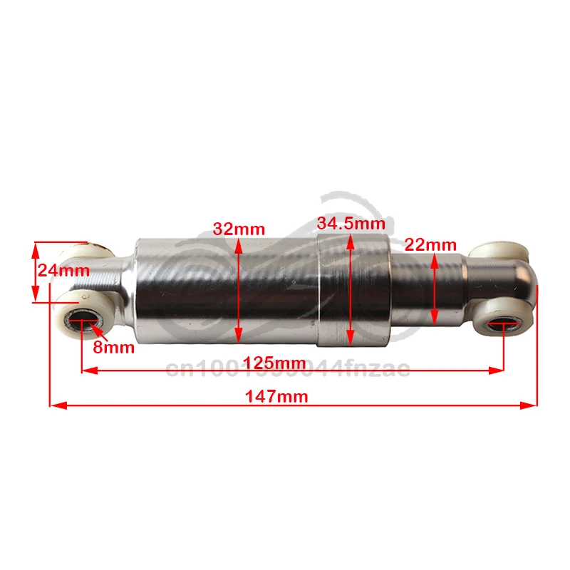 110MM 125MM 750lbs 450LB E-Bike Rear Shock Absorber Suspension for Folding Scooter 49cc Pocket Bike Mini ATV Electric Bike