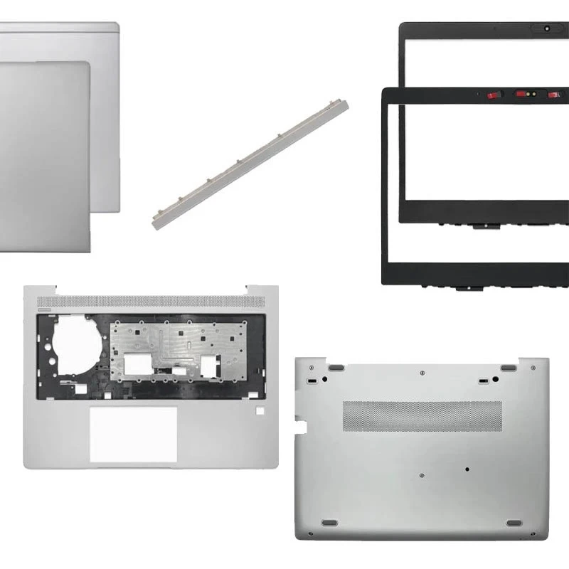 Pour HP EliteBook 840 G5 840 G6 – Nouveau cache arrière d'écran LCD / cadre avant / coque supérieure avec repose-poignets / coque inférieure / charnière d'écran LCD