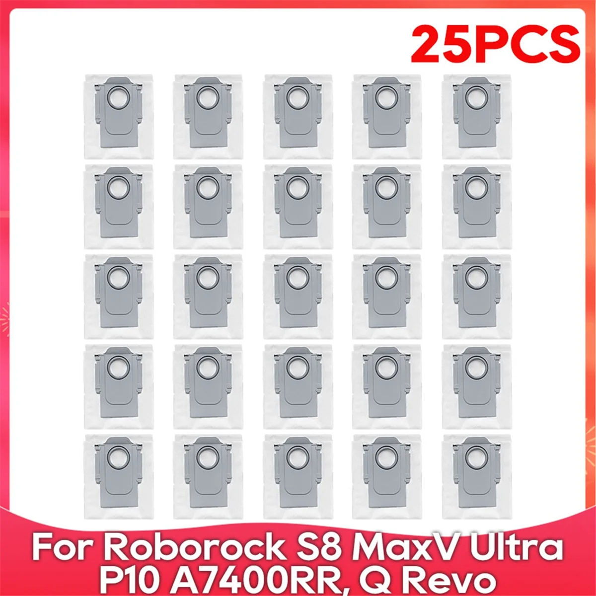 FZFZ ถุงสูญญากาศสําหรับ S8 MaxV Ultra, P10 A7400RR, Q , Qrevo Pro, Qrevo MaxV, Qrevo S, Qrevo Plus ถุงเก็บฝุ่น