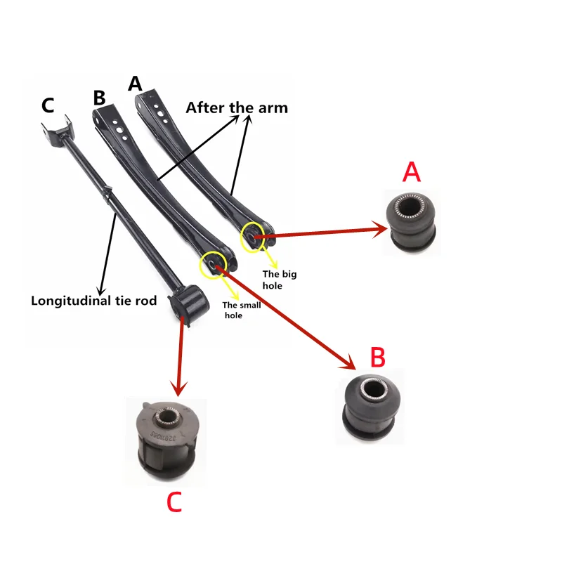 Car After Arm Longitudinal Tie Rod For Geely Ck