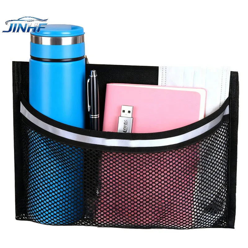 

1/2Pcs Boat Storage Bag Self Adhesive Backing Organization Easy To Install And Remove Portable Marine Organizer Holder Mesh Bag